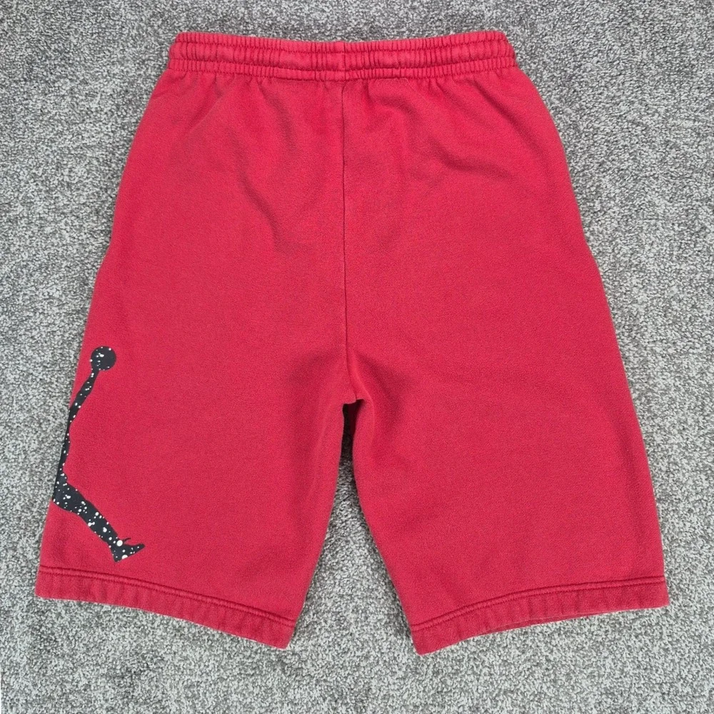 Jordan Fleece Shorts Boys XL (13-15 Years) Red Jumpman Logo Sweatshorts